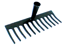 Xiroblota Ancinho estampado 8 dentes para lavoura
